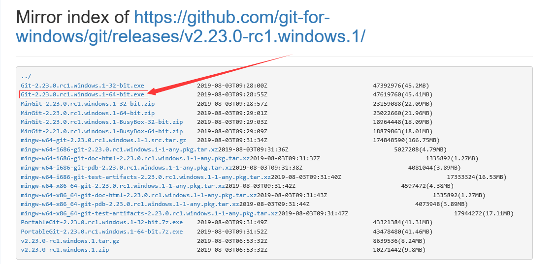 Git for windows 下载